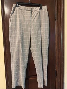 Express Gray Plaid Dress Trousers